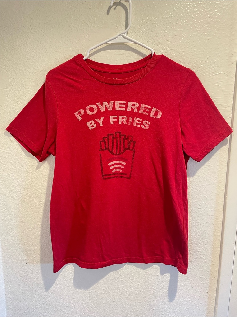 Wonder Nation Shirt Kids XL 14-16 Red Powered by Fries Graphic Tee